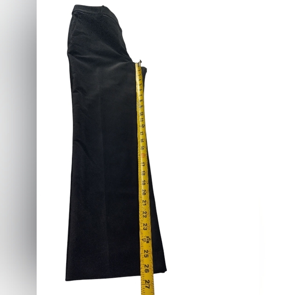 Ann Taylor Women's Black Velvet Devin Fit Dress Pants Cotton Polyester Size 4 - Picture 9 of 13